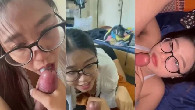 Em sinh viên kính cận bú là em không rớt giọt tinh nào